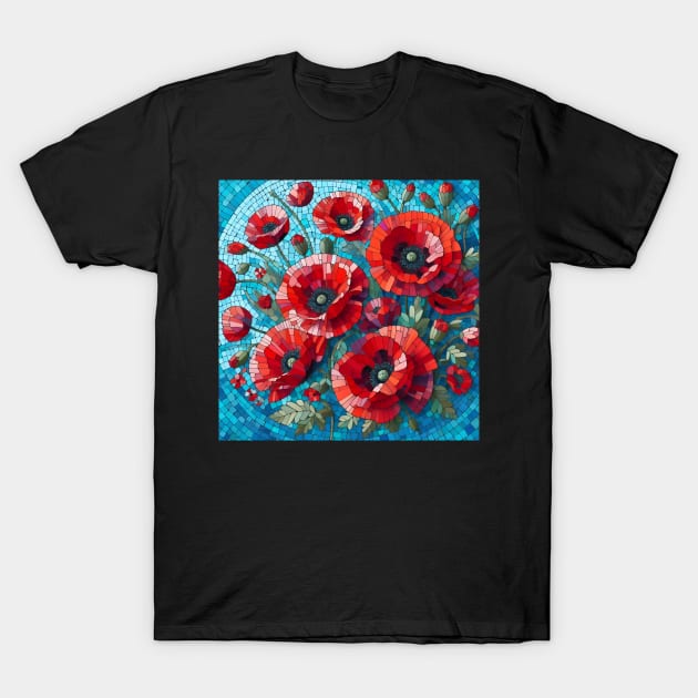 Red Poppy Flower T-Shirt by Jenni Arts